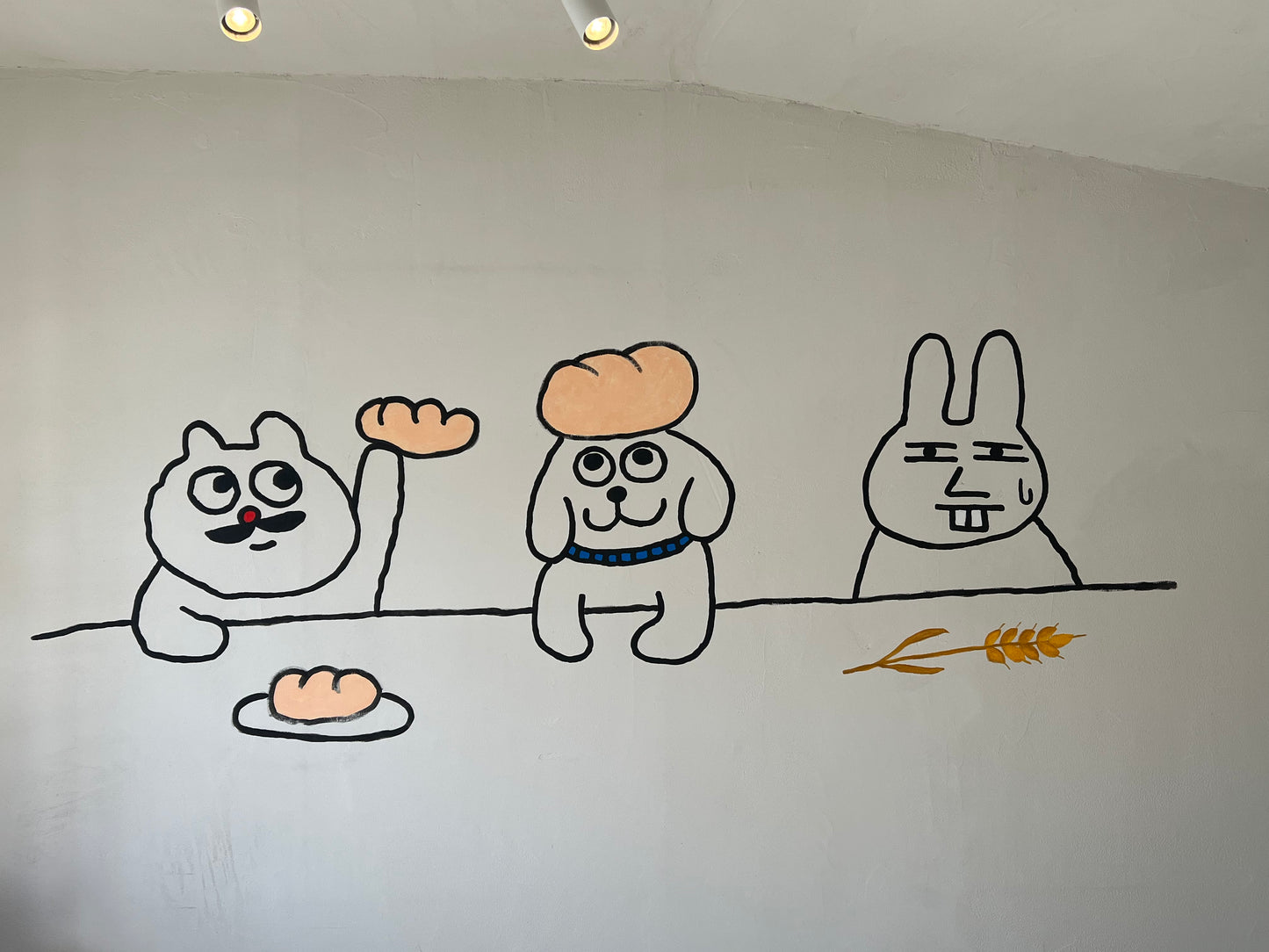 猫の小林さんとかいろいろ壁画制作　