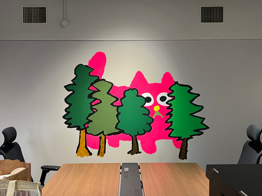 猫の小林さんとかいろいろ壁画制作　